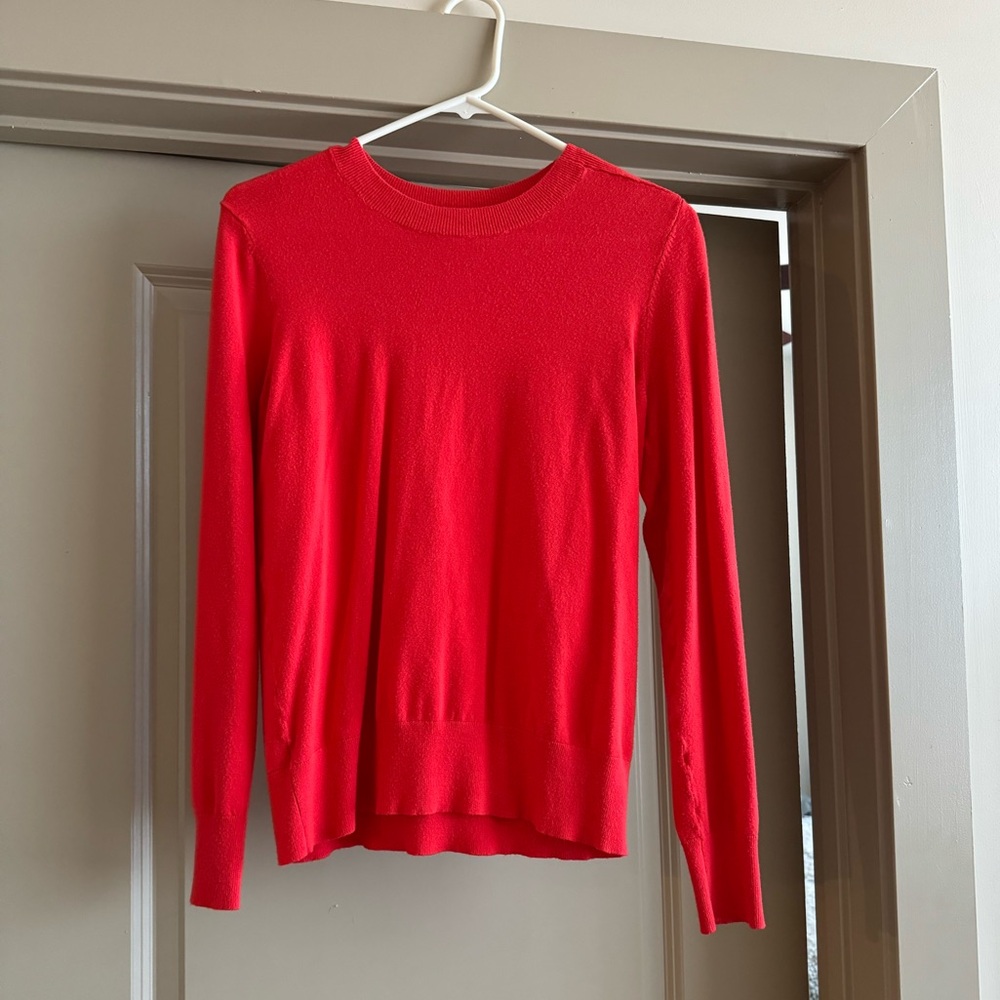 Red Long Sleeve Top